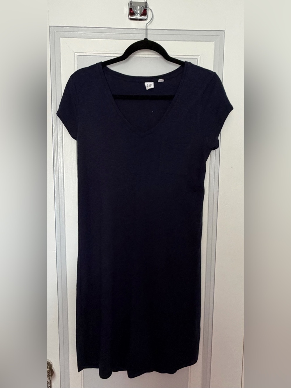 GAP Navy V-Neck T-Shirt Dress